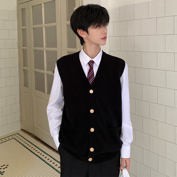 Men's Fashionable Knit Vest Sweater Mune Fashion