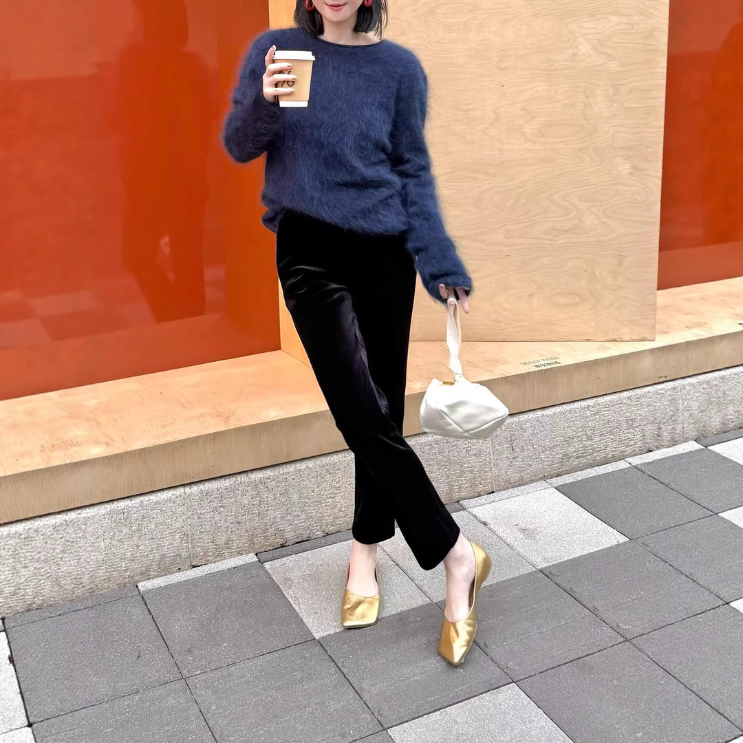 Women Elegant Sweater made of high-quality Mohair Mune Fashion