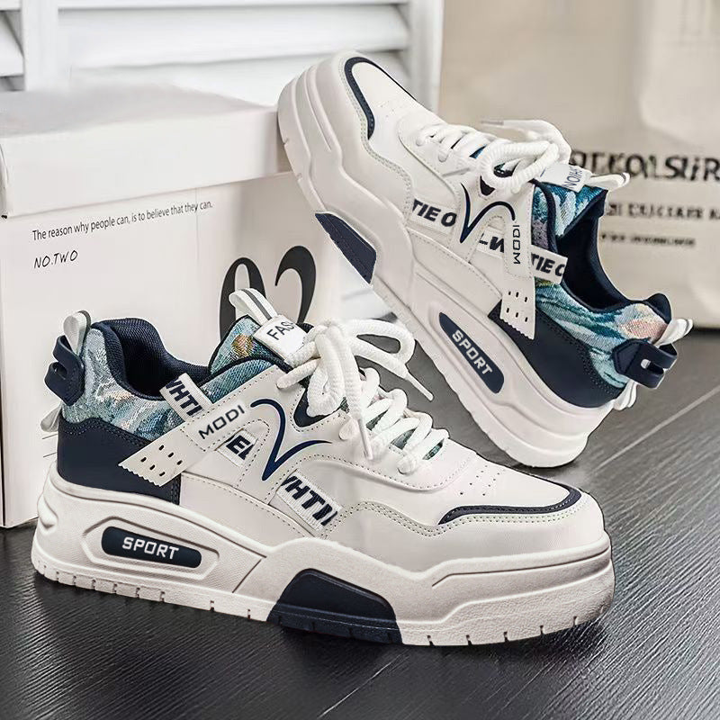 Women's Sporty Chunky Sneakers with Breathable Surface Structure and Cushioning Elements Mune Fashion