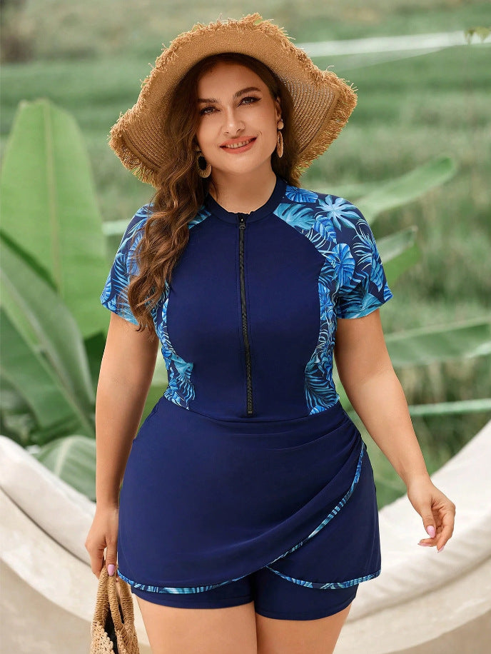 Ladies' fashionable swimsuit with short skirt Mune Fashion