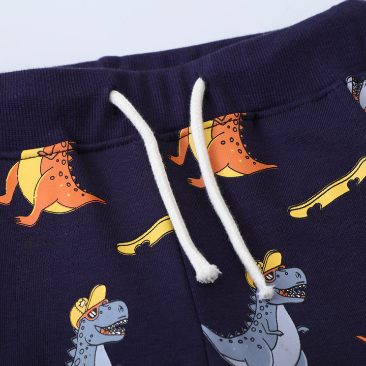 Boys jogging pants with friendly dinosaur design Mune Fashion