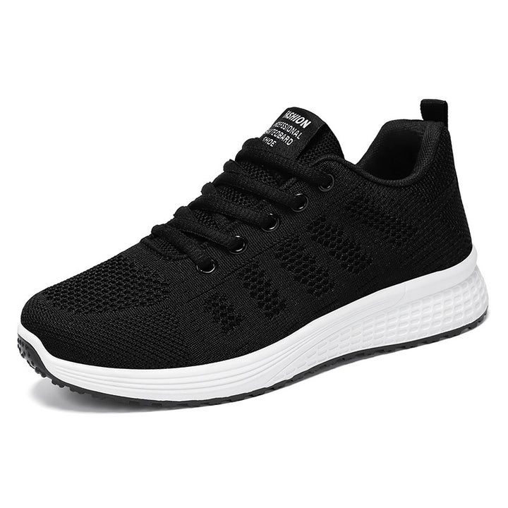 Women nan breathable knit sneakers with elastic sock fit and cushioning comfort sole Mune Fashion