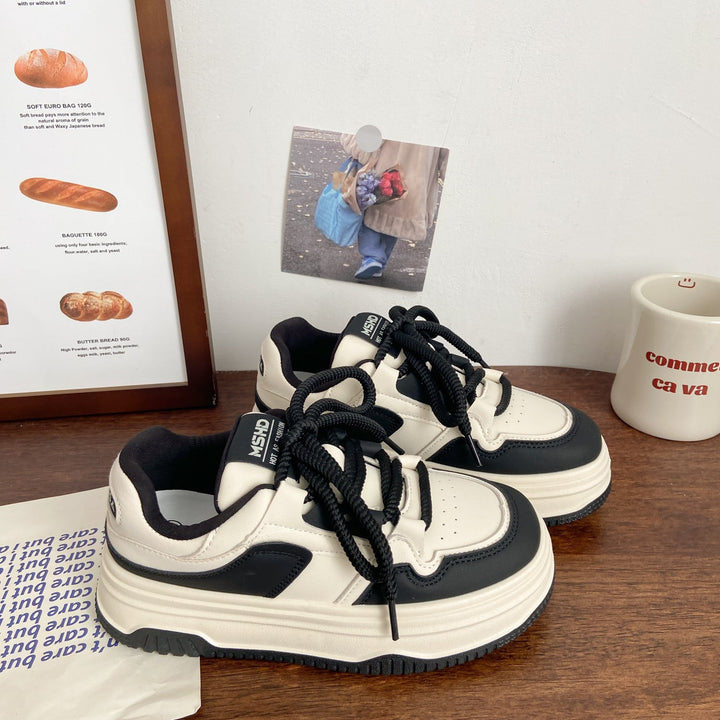 Women Sneaker with Thick Sole Mune Fashion