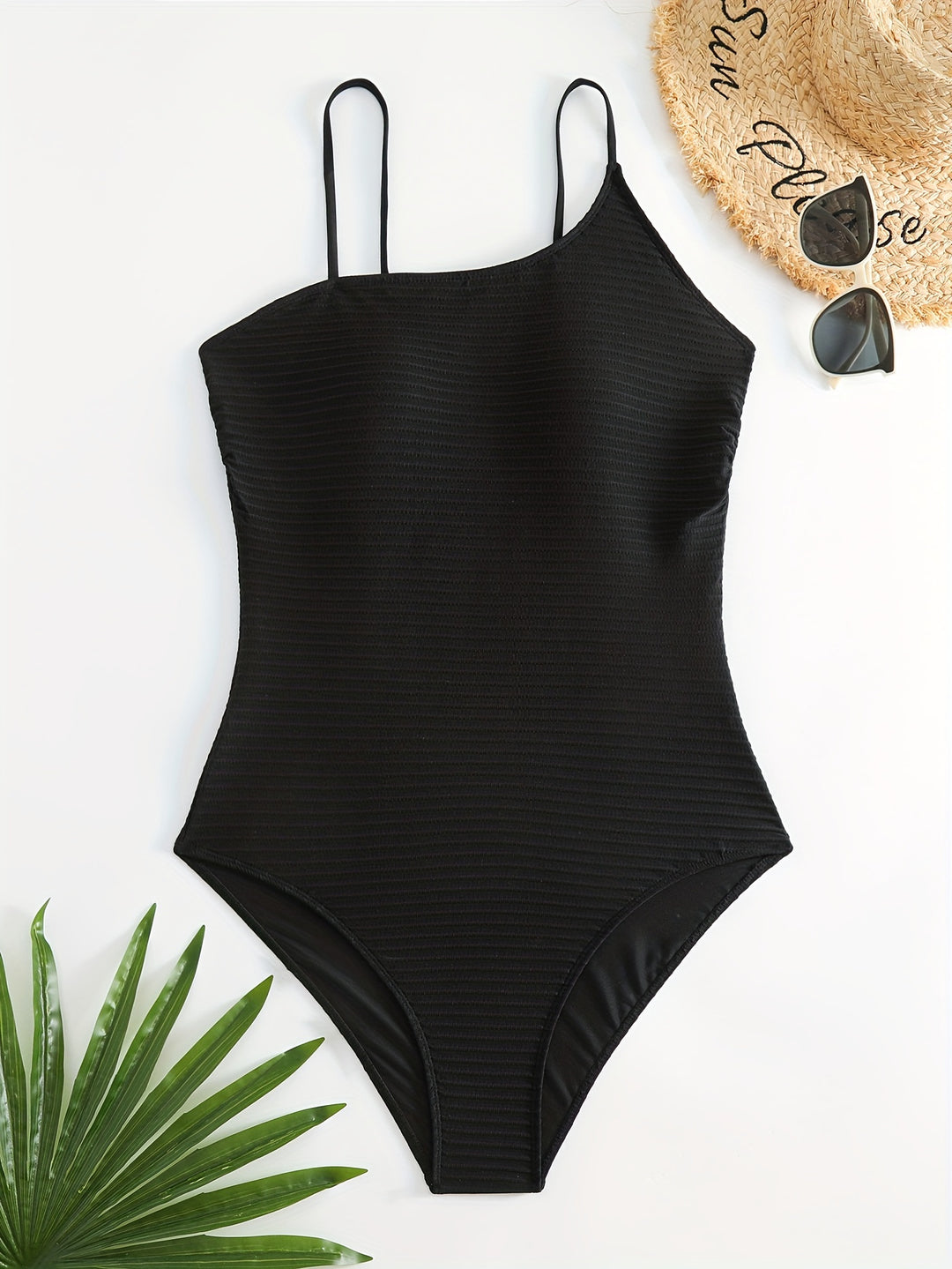 Women's One-Piece Swimsuit with Sophisticated Stripe Pattern Mune Fashion