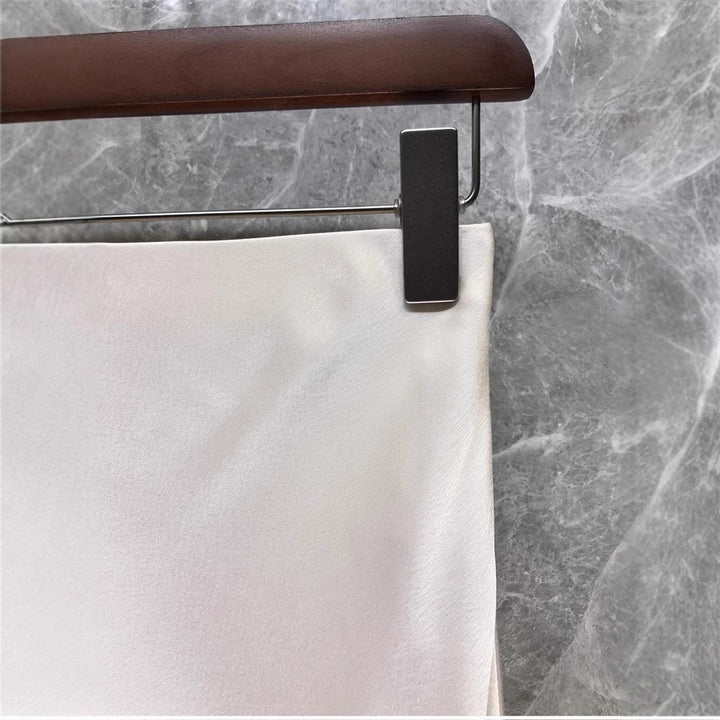 Women Elegant Midi Skirt made of high-quality Satin Mune Fashion
