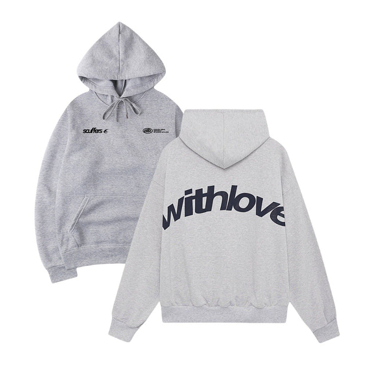 Unisex oversized hoodie with large back print, kangaroo pocket and ribbed cuffs Mune Fashion