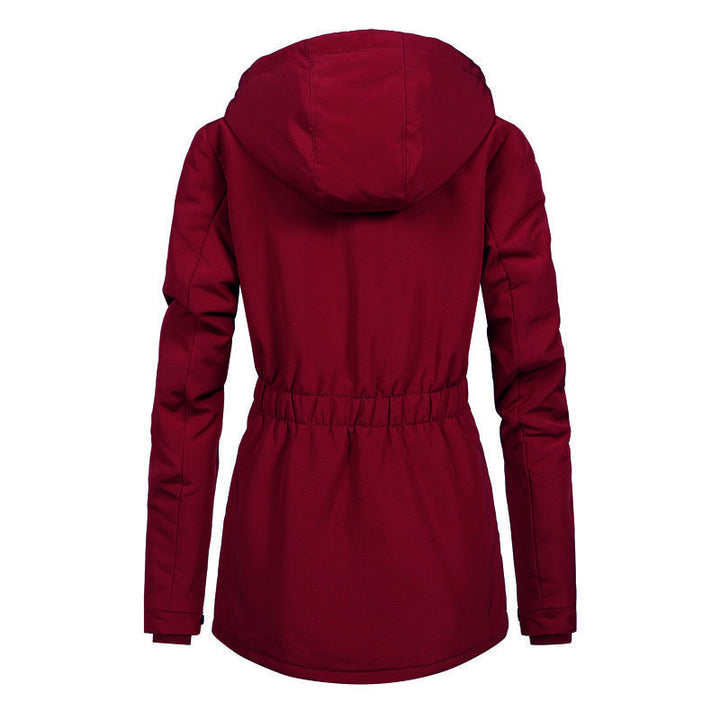 Women's water-repellent parka with teddy lining, hood, and tailored fit Mune Fashion
