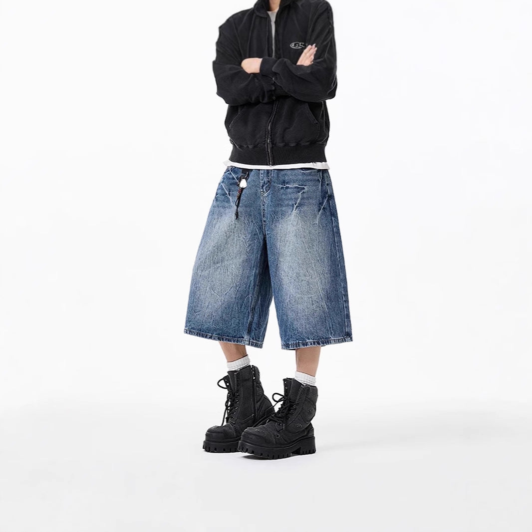Ladies Wide-Cut Denim Culotte Mune Fashion