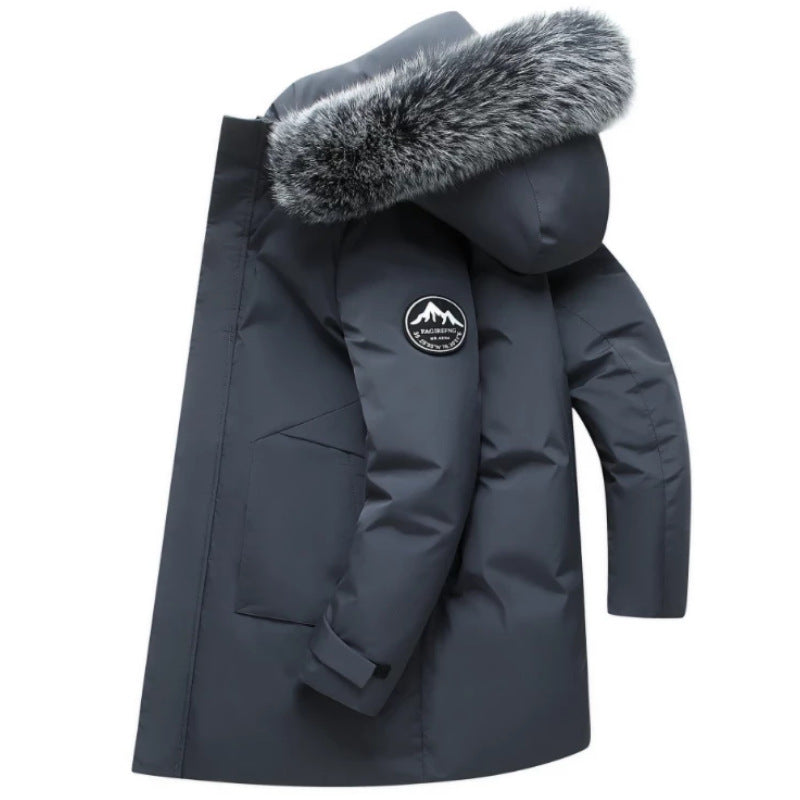 Women's Winter Parka with Removable Hood and Cozy Faux Fur Mune