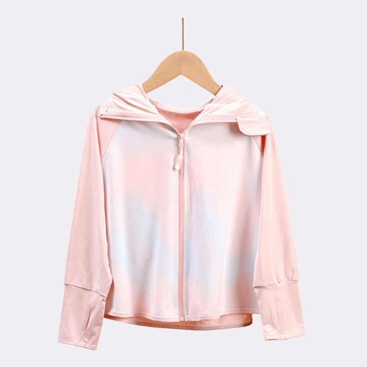 Girls transition jacket with hood and cute animal motif Mune Fashion