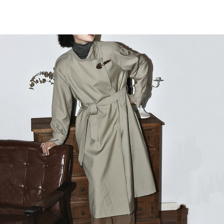 Ladies Fashionable Utility Jacket with High Collar Mune Fashion