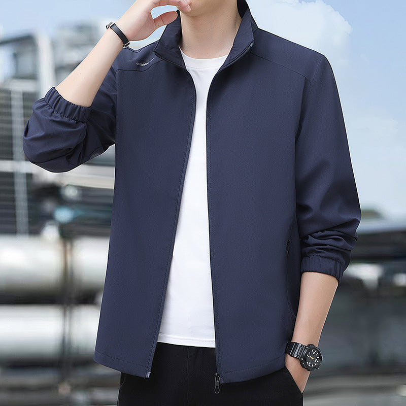 Men's sporty leisure jacket with high collar Mune Fashion