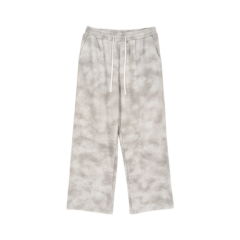 Men's Loose-Fit Sweatpants with Cloud Pattern and Elastic Waistband Mune Fashion