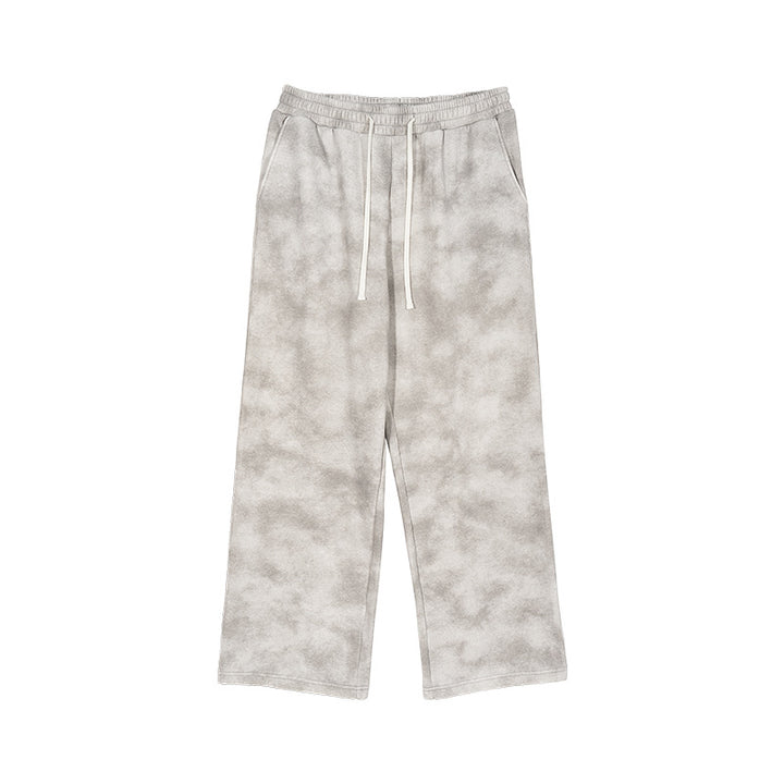 Men's Loose-Fit Sweatpants with Cloud Pattern and Elastic Waistband Mune Fashion