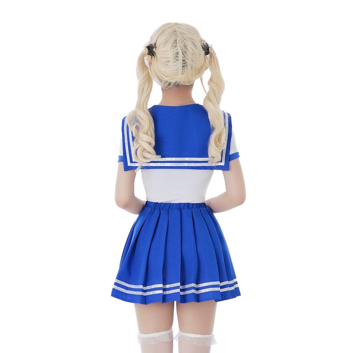 Women Schoolgirl Costume with characteristic collar and flared skirt Mune Fashion