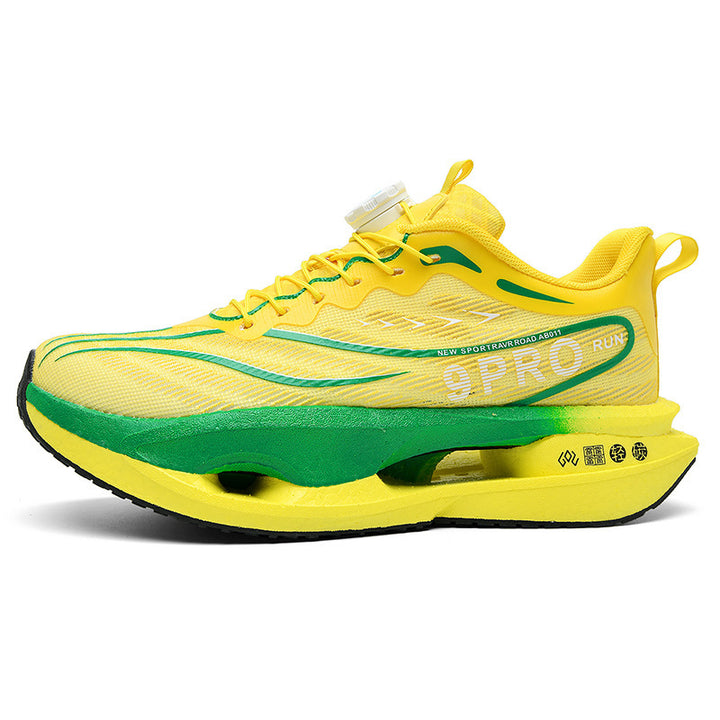 Unisex Cushioned Performance Running Shoes with Hollow-Core Platform Sole and Rotating Closure Mune Fashion