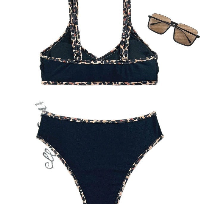 Women's Animal Print Bikini Set with Adjustable Straps Mune Fashion