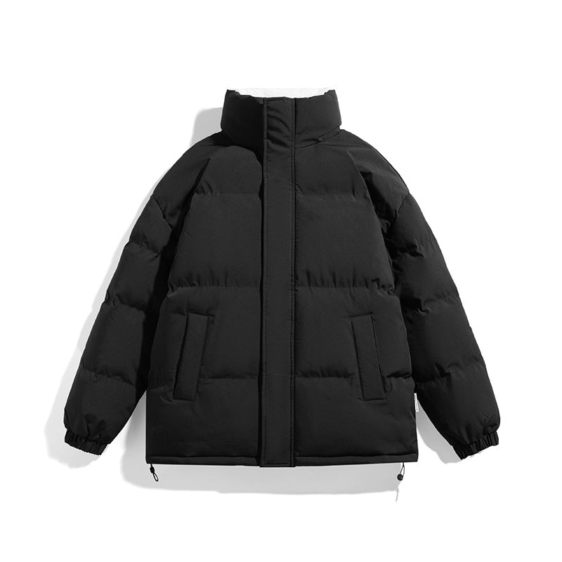 Unisex Boxy Puffer Jacket with high stand-up collar, concealed zipper and adjustable drawstring hem Mune Fashion