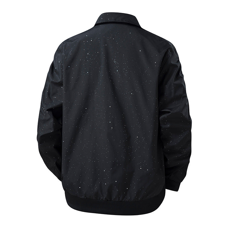 Men's fashionable transitional jacket with innovative stand-up collar and seamless side pockets Mune Fashion
