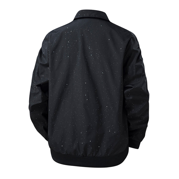 Men's fashionable transitional jacket with innovative stand-up collar and seamless side pockets Mune Fashion