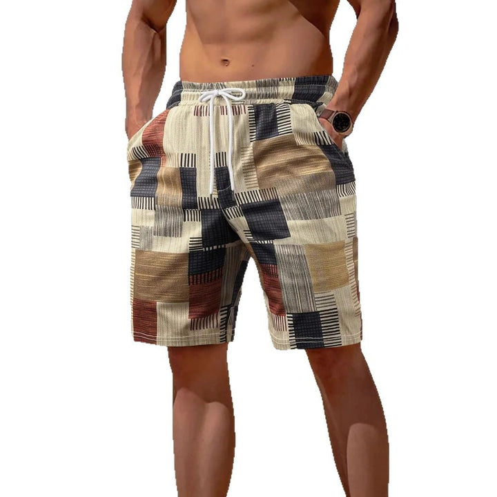 Men's stylish swim shorts with modern graphic pattern Mune Fashion
