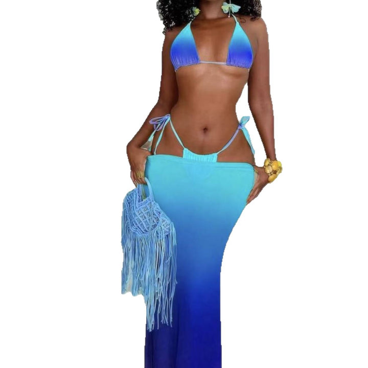 Women Bandeau Bikini and Maxi Skirt Set Mune Fashion
