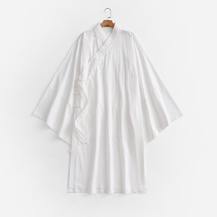Unisex Oversize Kimono Coat with Wide Sleeves and Asymmetrical Wrap Front Mune Fashion
