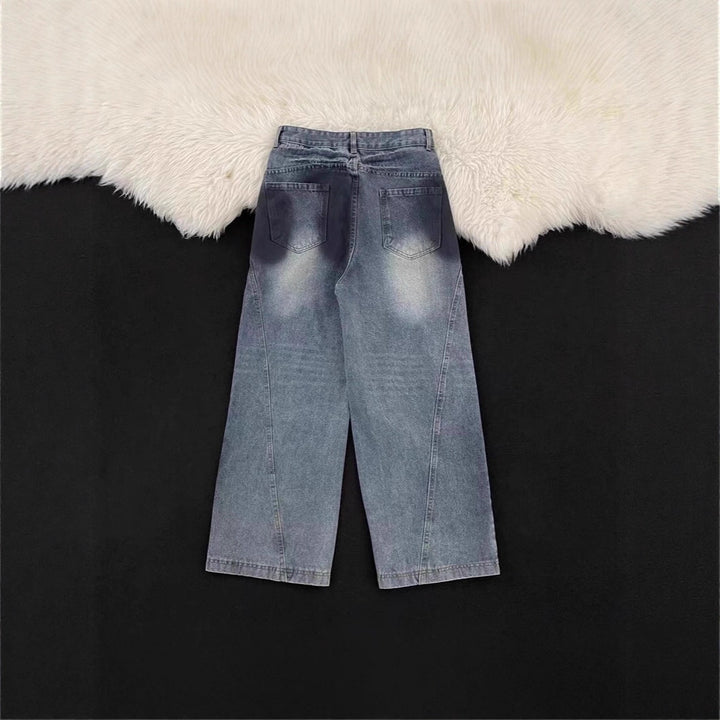 Women's Wide-Leg Destroyed Jeans Mune Fashion