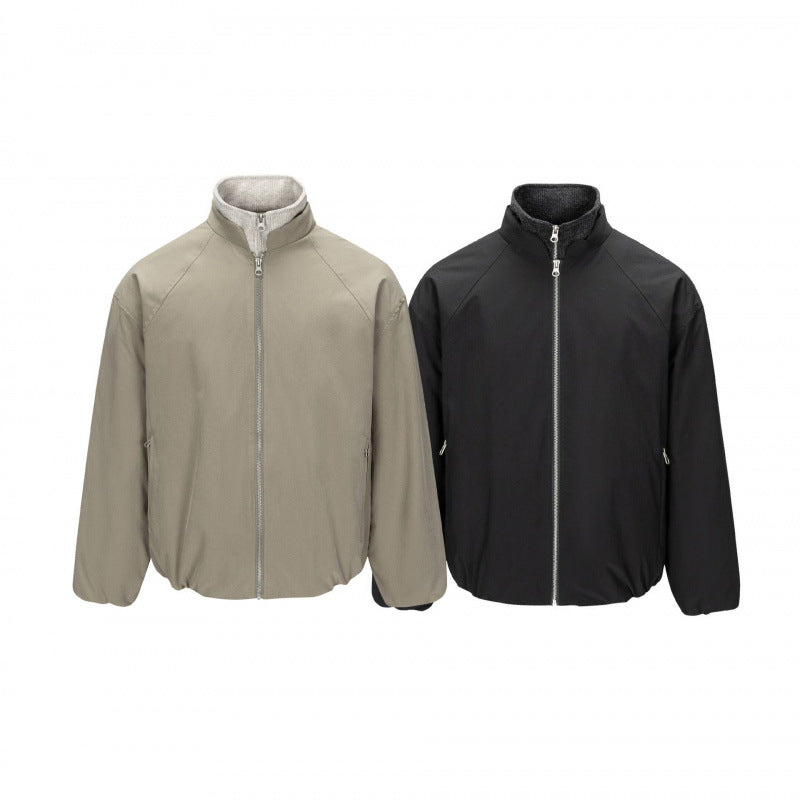 Men's ultralight tech blouson jacket with raglan sleeves, stand-up collar, and zip pockets Mune Fashion