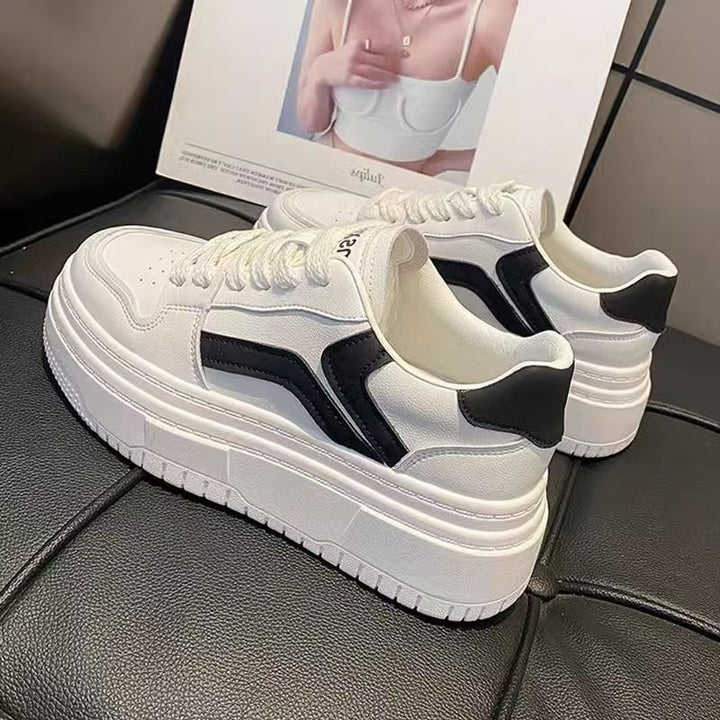 Ladies Elegant and fashionable sneakers with high platform sole Mune Fashion