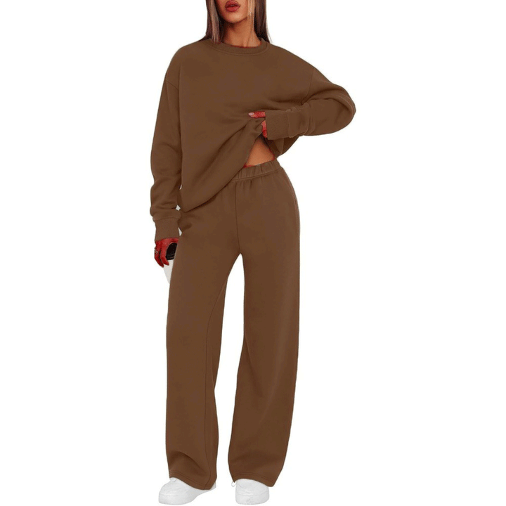 Women's casual sweatshirt and loose jogging pants set Mune Fashion