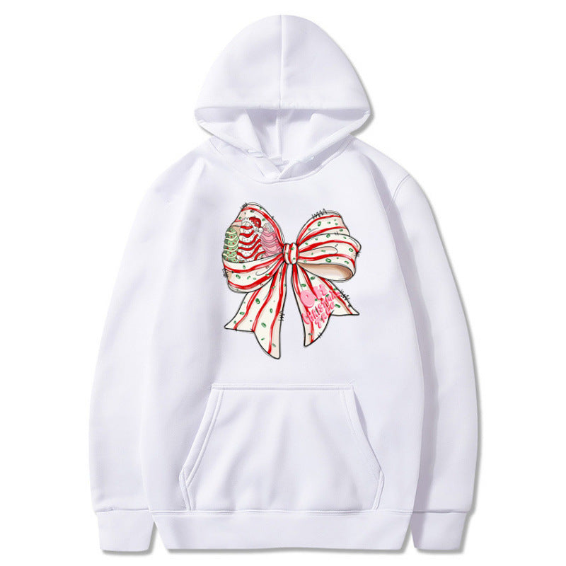 Women’s Hoodie with Festive Bow Design Mune Fashion