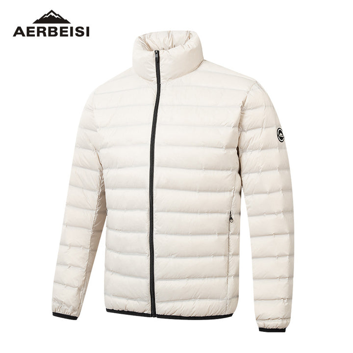 Men's ultralight quilted down jacket with stand-up collar Mune Fashion