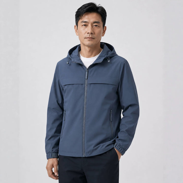 Men's Light Transition Jacket with Adjustable Hood Mune Fashion