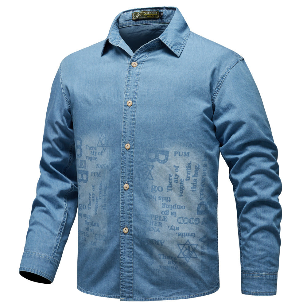 Men's Denim Shirt Mune Fashion