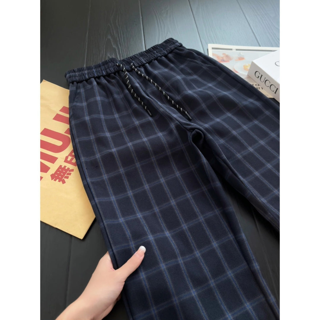 Ladies Fashion Checkered Pants Mune Fashion