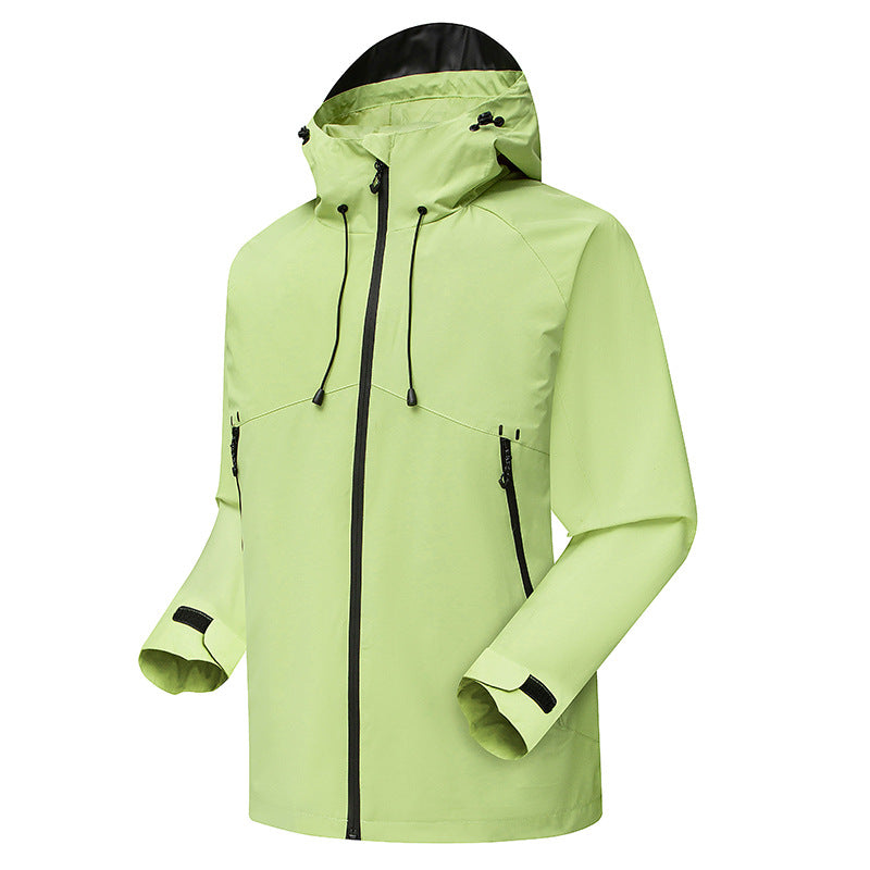Men's Waterproof High-Visibility Shell Parka with Breathable Membrane, Adjustable Hood and Ventilation Mune Fashion