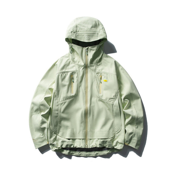 Unisex Technical Softshell Field Jacket with welded seams, four zippered pockets, and extended back part Mune Fashion