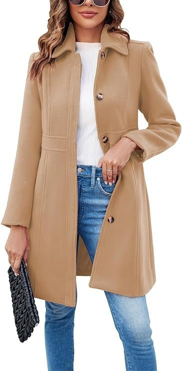 Women's Elegant Wool Coat