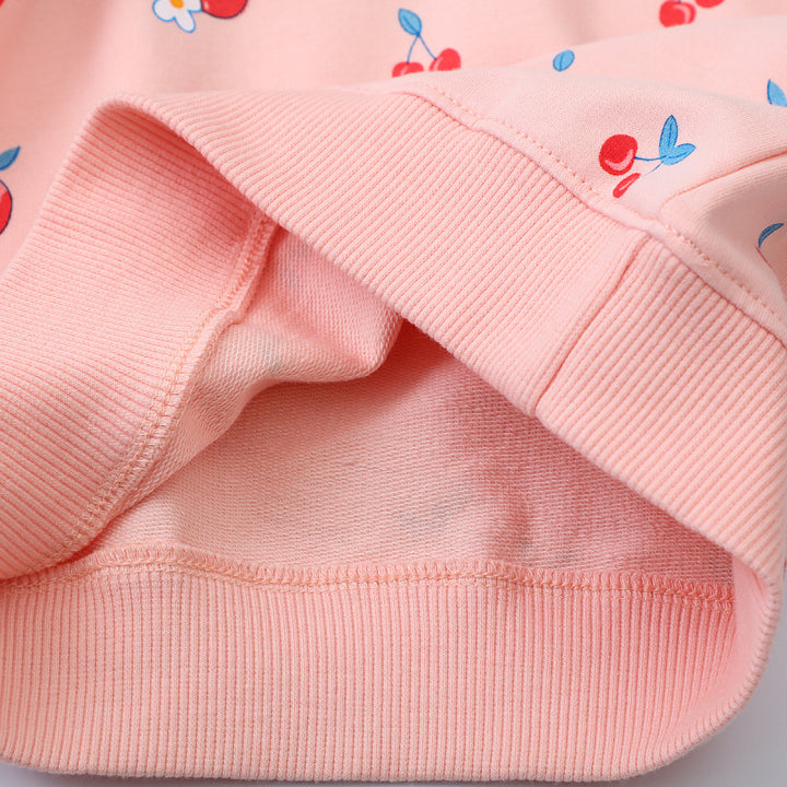 Girl's sweatshirt with cheerful cherry design Mune Fashion