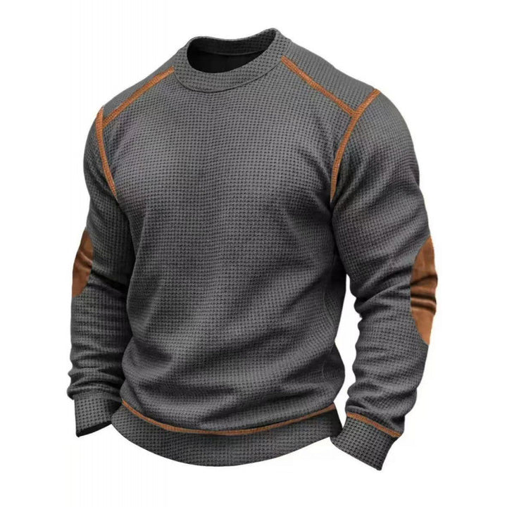 Men's Stylish Long Sleeve Sweater with Textured Design Mune Fashion