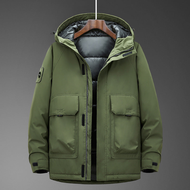 Men's Technical Parka with Waterproof Softshell Outer Shell and Quilted Thermal Insulation Mune Fashion