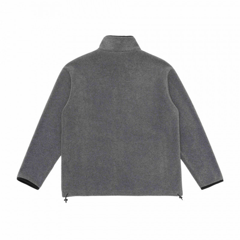 Men's fleece jacket with stand-up collar, wind-resistant microfleece and drawstring hem Mune Fashion