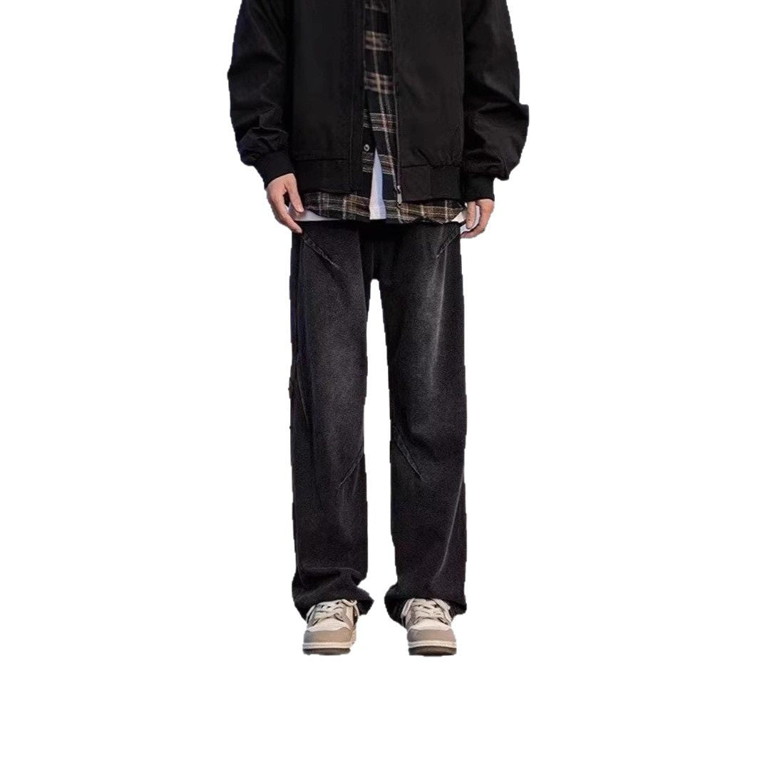 Men's Fashion Wide-Legged Jeans Mune Fashion