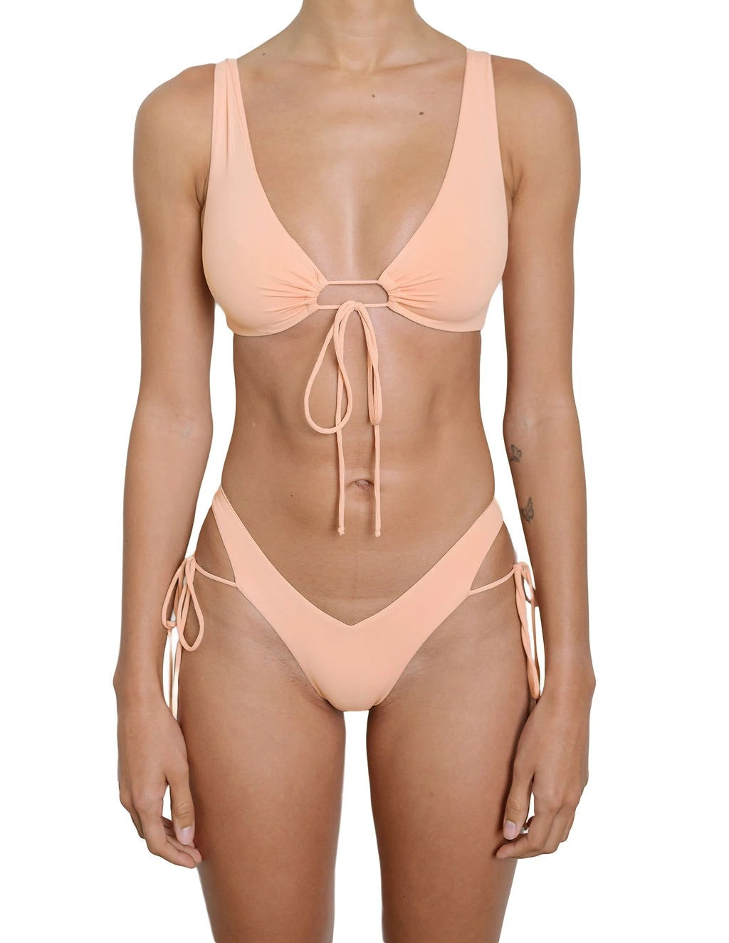 Women's Triangle Bikini with innovative cut and adjustable side ties Mune Fashion