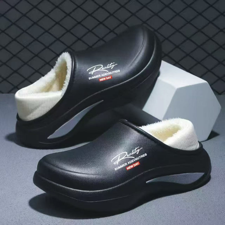 Women's waterproof padded thermo clogs with soft shaft collar and shock-absorbing lightweight sole Mune Fashion