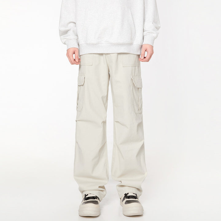 Men's Utility Cargo Pants in wide Palazzo cut with drop crotch and drawstring hem Mune Fashion