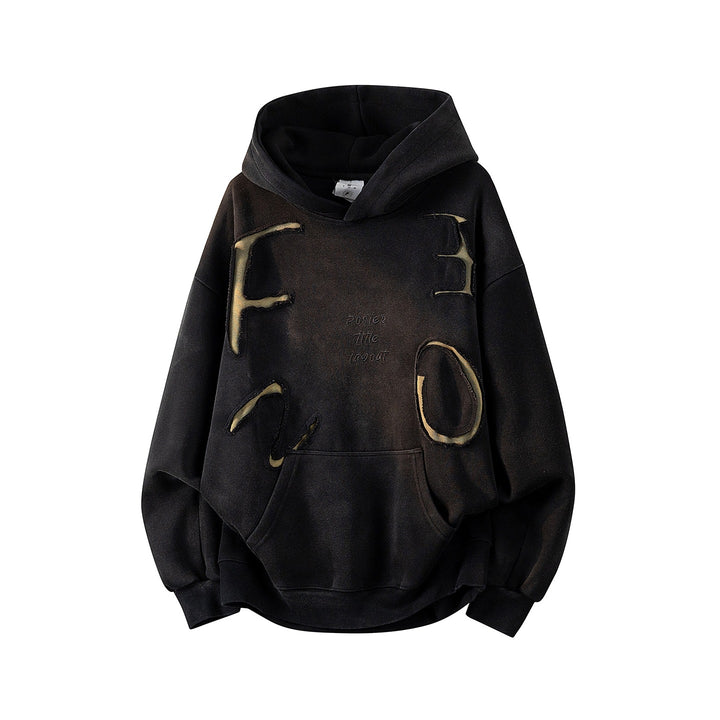 Unisex Oversize Hoodie with handwritten graphic print, kangaroo pocket & ribbed hem Mune Fashion