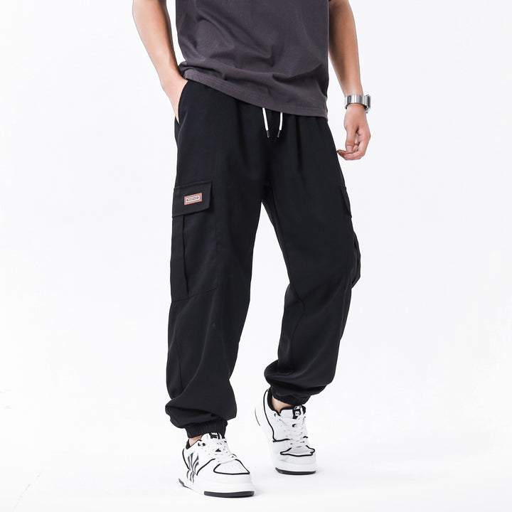 Men's multifunctional cargo pants with elastic waistband and practical pockets Mune Fashion