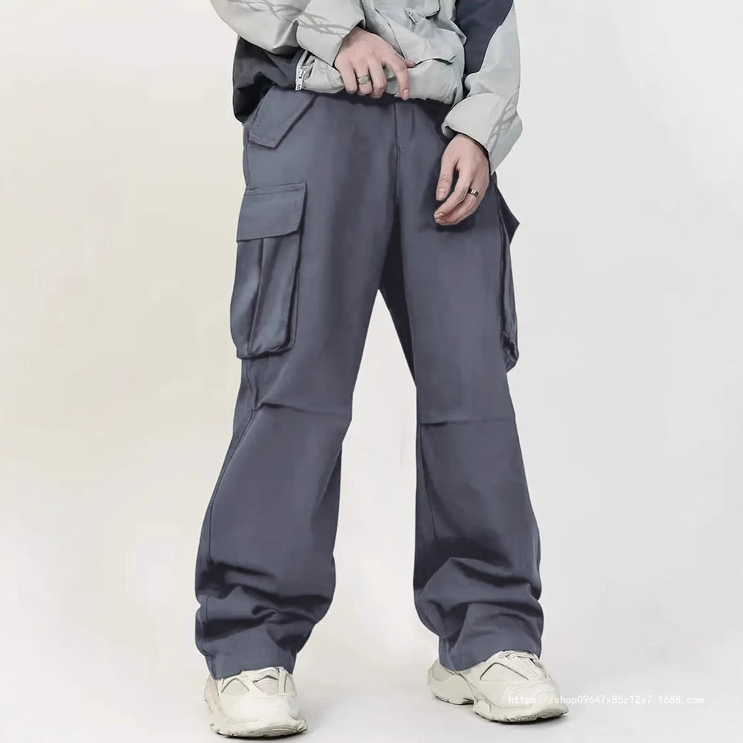 Men's Loose Utility Cargo Pants with Multi-Function Pockets & Casual Baggy Fit Mune Fashion